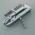 3D model of Multitool bottle opener with additional functionality and accessories