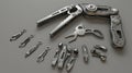 3D model of Multitool bottle opener with additional functionality and accessories