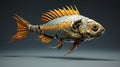 Sci-fi Baroque Fish: A Hyper-realistic Sculpture With Futuristic Contraptions