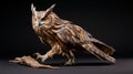 Bold And Dramatic 3d Owl Model By Rafael Alfred