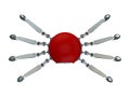 3d model of robot spider.