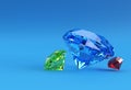 3d Model Shiny Diamond illustration 3d image Design Royalty Free Stock Photo