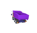 3D model of toy truck , illustration on a white background Royalty Free Stock Photo