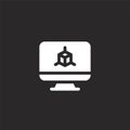 d modeling icon. Filled d modeling icon for website design and mobile, app development. d modeling icon from filled architecture Royalty Free Stock Photo
