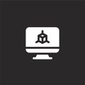 d modeling icon. Filled d modeling icon for website design and mobile, app development. d modeling icon from filled architecture Royalty Free Stock Photo