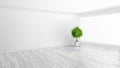 3D Modern Bright Interior Background Royalty Free Stock Photo