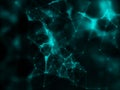 3D modern network connection background with plexus design