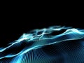3D modern particle background with abstact cyber dots design