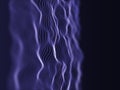 3D modern particle flow background with shallow depth of field