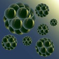 3D Molecule structure background Royalty Free Stock Photo