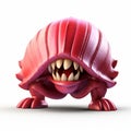 3d Monster Clash Of Clans Style Print - Hyperrealistic Marine Life Design
