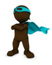 3D Morph Man super hero Royalty Free Stock Photo