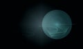 Pace of sound, echo, far resonance. Digital creative simple fantasy.