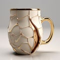 3d Printed Cracked Coffee Drinkware With Elaborate Detail