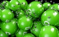 3d multicolor balls Vitamine on a black background Royalty Free Stock Photo