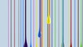 3D multicolor colorful glossy paint blobs dripping down Royalty Free Stock Photo