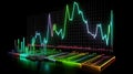 3d multicolored chart on the table