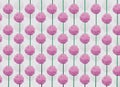 3d mural wallpaper abstract with purple pink flowers . silhouettes of dandelions pattern on decorative silver background .