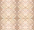 3d mural wallpaper illustration. Abstract hexagonal background with the effect of depth of field . Architectural structure of rec