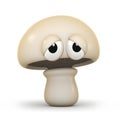 3d Mushroom is sad
