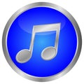 3d music button