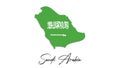 3d national flag of Saudi arabi in stop motion effect. Saudi arabi flag art background.