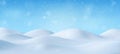 3d Natural Winter Christmas background Royalty Free Stock Photo