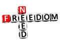 3D Need Freedom Crossword