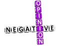 3D Negative Opinion Crossword