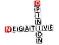 3D Negative Opinion Crossword