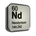 3d Neodymium element Royalty Free Stock Photo