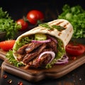 DÃ¶ner Kebab: Savory Turkish Delight in Pita or Flatbread