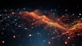 3D Neural Network Visualization in Data Analysis. 3D representation of intricate neural networks and data nodes Royalty Free Stock Photo