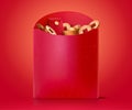 3d New Year red envelope element