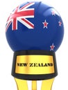 3D New Zealand flag