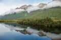 New Zealand Mirror Lakes Reflection Royalty Free Stock Photo