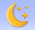 3D night weather icon