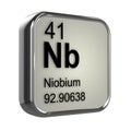 3d Niobium element design Royalty Free Stock Photo