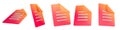 3d notepad task management todo check list, fast work on project plan, fast progress, level up concept, 3d paper checklist icon. Royalty Free Stock Photo