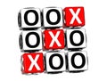 3D Noughts and Crosses Button Click Here Block Text