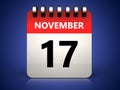 3d 17 november calendar