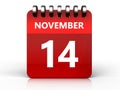 3d 14 november calendar