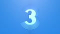 3D Object Layered Characters: Number \