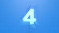 3D Object Layered Characters: Number \