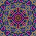 3d octagonal blue purple fractal graphic