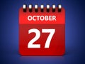3d 27 october calendar