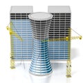 3D office buildings