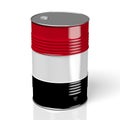 3D oil barrel, flag of Yemen