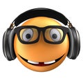 3d orange emoticon smile