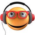 3d orange emoticon smile